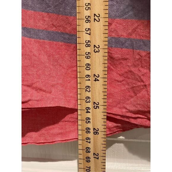 Toad&Co Quarter Sleeve Camp Cove Peasant Red With Blue Stripes Women’s Medium - Picture 8 of 12